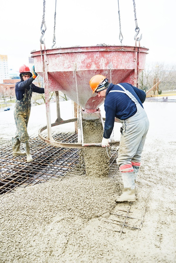 Pouring concrete in cold weather